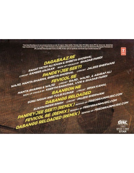 Dabangg 2 CD