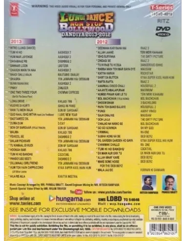 Lungi Dance Non Stop Bollywood Dandiya 2013-2012 DVD
