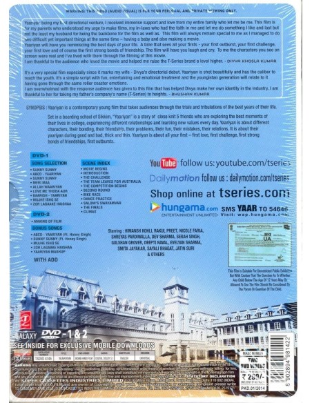 Yaariyan - Collector 2 DVD (FR)