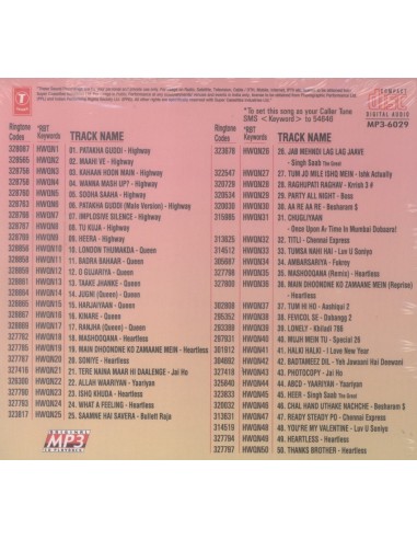 Highway / Queen & Other Hits (CD) (MP3) (Bollywood) (T-Series)