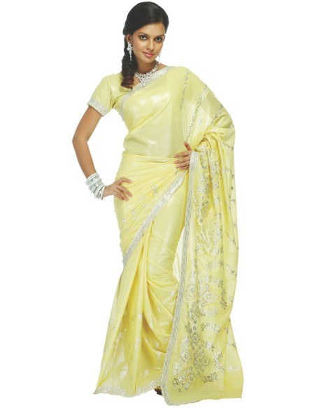 Saree Ramita – scintillant à broderie fil et sequins