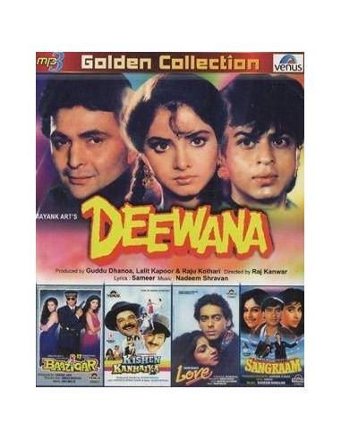 Golden Collection: Deewana - Baazigar - Love - Kishen Kanhaiya - Sangram (MP3)