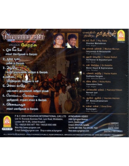 Thiruvannamalai CD