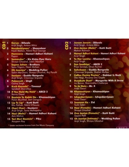 My Ultimate Love Hits 2016 CD