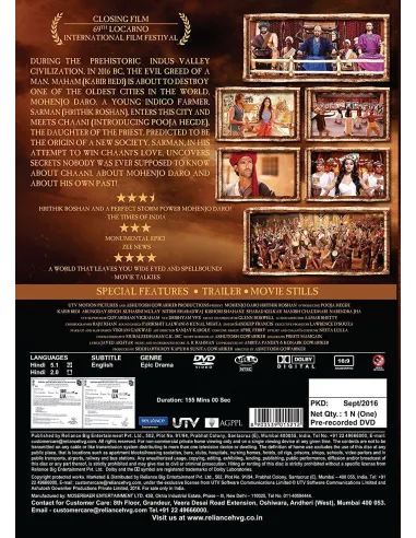 Mohenjo Daro DVD