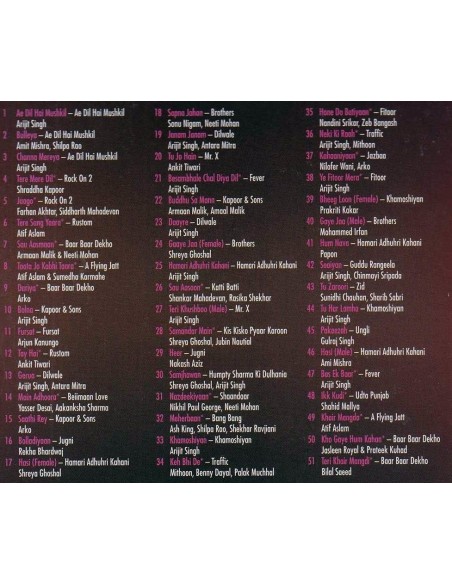 Ae Dil Hai Mushkil & 51 Sentimental Hits (CD) (MP3)