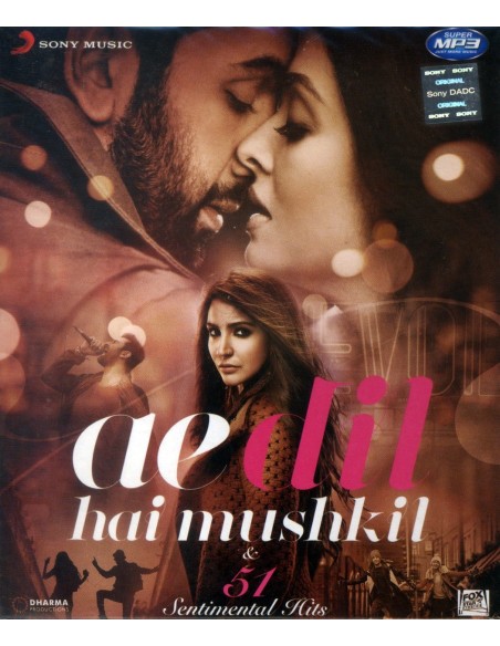 Ae Dil Hai Mushkil & 51 Sentimental Hits (CD) (MP3)