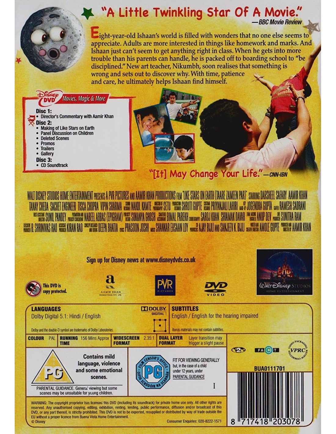 Taare Zameen Par Like Stars On Earth Dvd 2009
