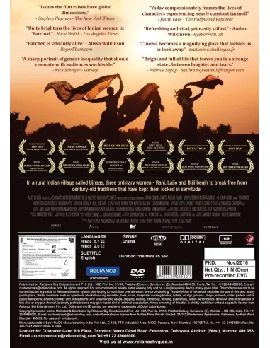 Parched DVD