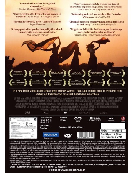 Parched DVD
