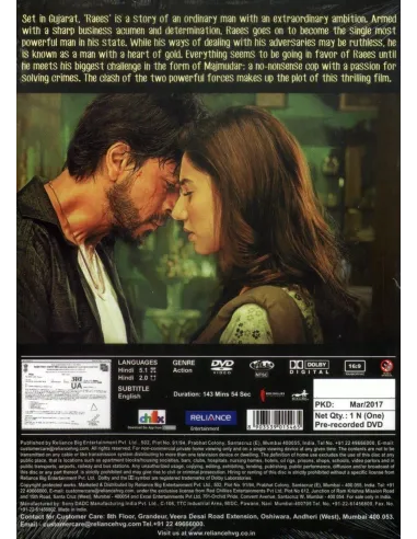 Raees DVD