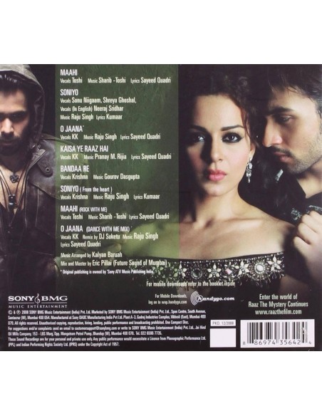Raaz - The Mystery Continues CD