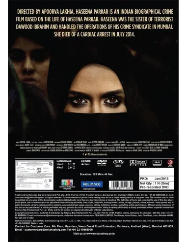 Haseena Parkar DVD