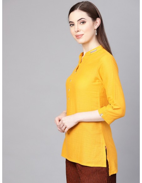 Biba Jaune Moutarde Coupe Regular Kurti