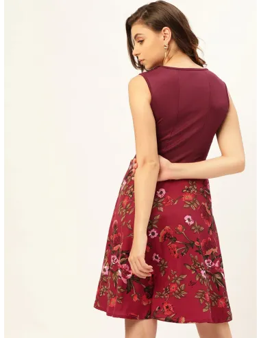 Robe courte imprimé floral - U&F