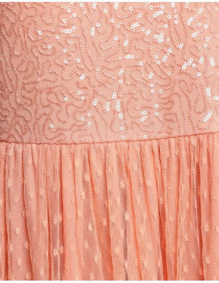 Women Maxi Pink Embroidered Dress - Ann Springs
