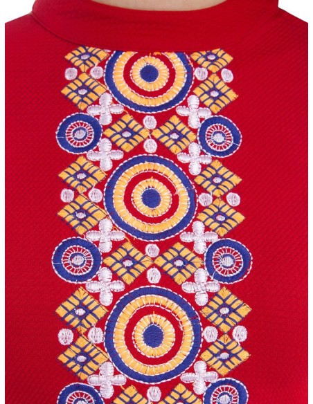 A-line Red Dress - Addyvero