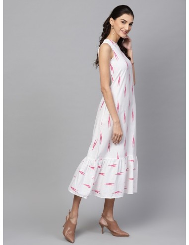 A-line White Dress - Sassafras
