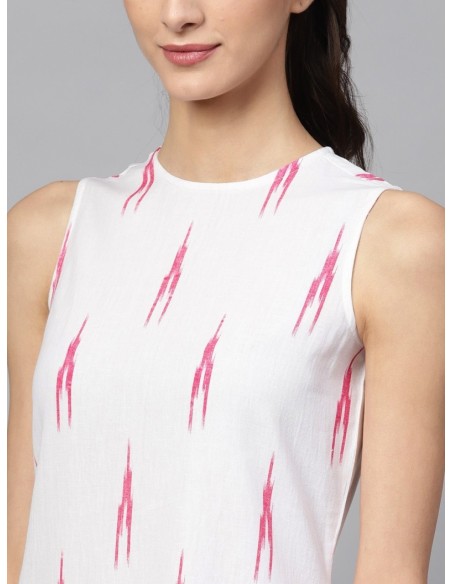 A-line White Dress - Sassafras