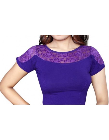 Saree Blouse Violet - P DEZAART