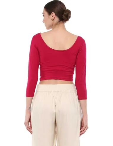 Round Neck Women Blouse - SUVASANA