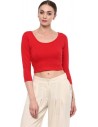 Round Neck Women Blouse - SUVASANA