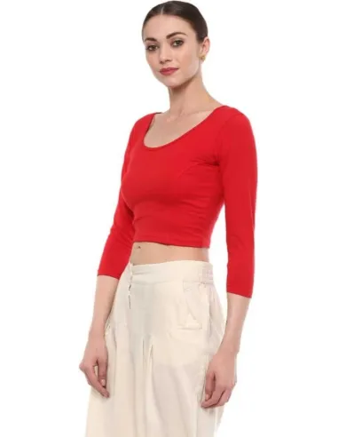 Saree Blouse Manches 3/4 - SUVASANA