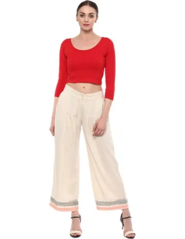 Round Neck Women Blouse - SUVASANA