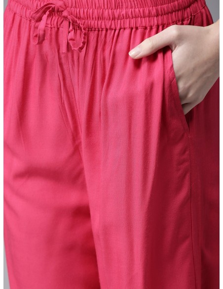 Ensemble kurta orange et rose avec palazzo – Here&Now