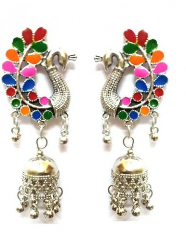 Boucles D'oreilles Paon