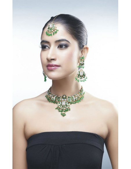 Parure indienne vert