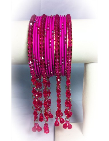 Bangles T018 – lakh bangle rose scintillant
