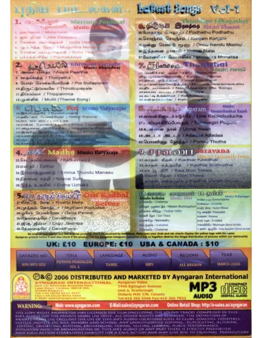 Latest Songs Vol.1 (MP3)