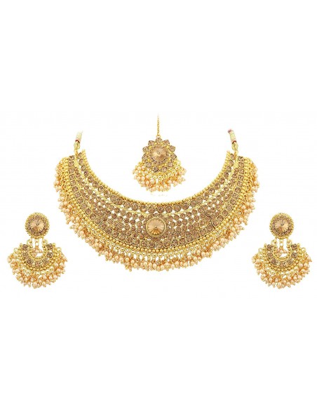 Sukkhi Gold Plated Wedding Necklace Set