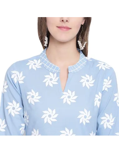 Tunique Imprimée Floral avec Pantalon et Dupatta - Stylum