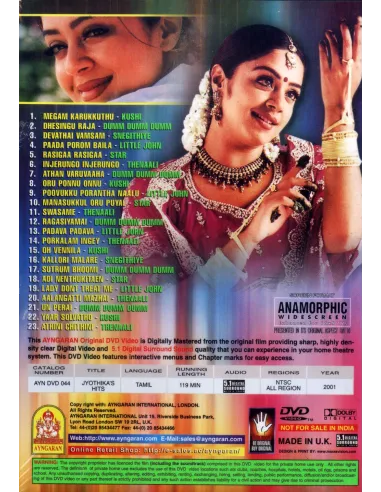 Jyothika's Hits DVD | AYNGARAN | BOLLYMARKET.COM