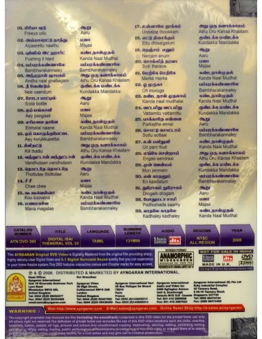 Digital Isai Thendral Vol. 33 DVD | AYNGARAN | BOLLYMARKET.COM