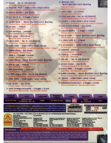 Digital Isai Thendral Vol. 36 DVD | AYNGARAN | BOLLYMARKET.COM