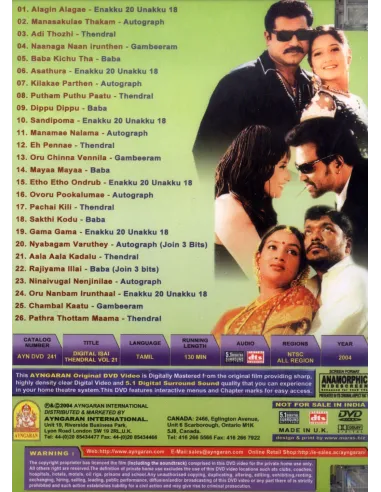 Digital Isai Thendral Vol. 21 DVD | AYNGARAN | BOLLYMARKET.COM