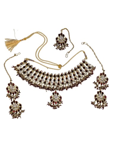 Samba Jewellery Set - Maroon
