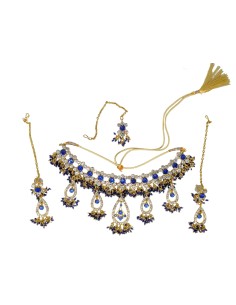 Meera Jewellery Set - Blue 2