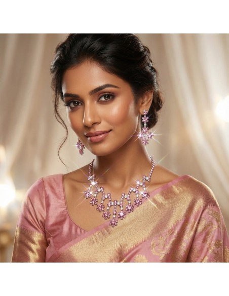 Parure indienne Devi - Rose