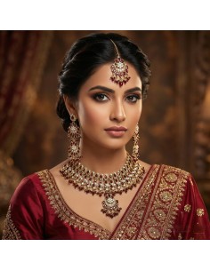 Samba Jewellery Set - Maroon