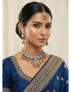Tanisha Jewellery Set - Blue