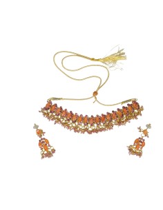 Parure indienne orange 2