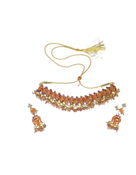 Parure indienne orange