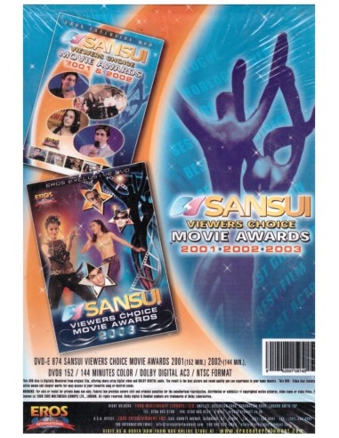 Sansui Viewers Choice Bollywood Movie Awards 2001-2002-2003 - 3 DVD Set