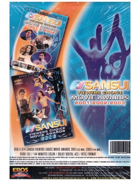 Sansui Viewers Choice Bollywood Movie Awards 2001-2002-2003 - 3 DVD Set