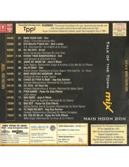 Talk Of The Town Mix DVD (2008)