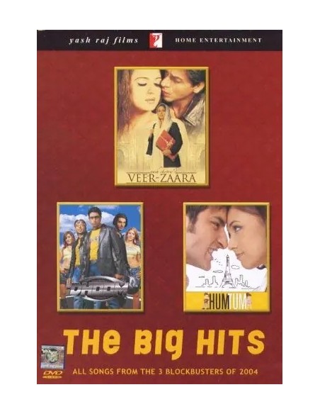 The Big Hits - All Songs From The 3 Blockbusters of 2004 (DVD) (2005) (Yash Raj Films)